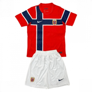 Norway Cheap Home Stadium Kit for Kids World Cup 2026 Short Sleeve Top & Shorts