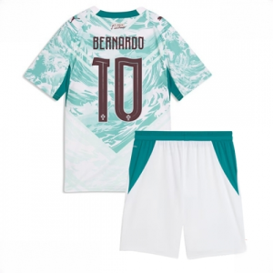 Portugal Bernardo Silva #10 Cheap Away Stadium Kit for Kids World Cup 2026 Soccer Jerseys