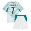 Portugal Cristiano Ronaldo #7 Cheap Away Stadium Kit for Kids World Cup 2026 Soccer Jerseys