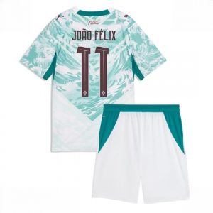 Portugal Joao Felix #11 Cheap Away Stadium Kit for Kids World Cup 2026 Soccer Jerseys