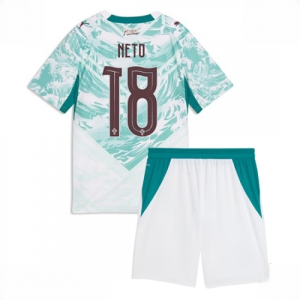 Portugal Pedro Neto #18 Cheap Away Stadium Kit for Kids World Cup 2026 Soccer Jerseys