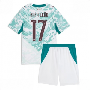 Portugal Rafael Leao #17 Cheap Away Stadium Kit for Kids World Cup 2026 Soccer Jerseys