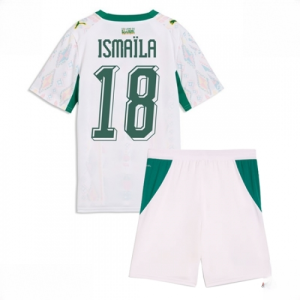 Senegal Ismaila Sarr #18 Cheap Home Stadium Kit for Kids World Cup 2026 For Sale