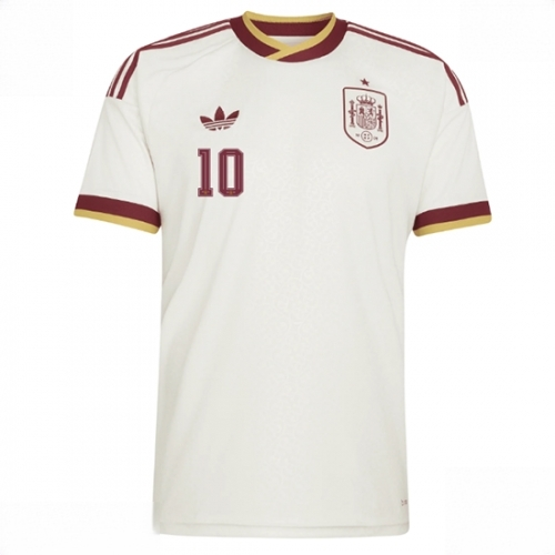 Men's Spain World Cup 2026 away jersey Dani Olmo #10 Short Sleeve For Sale