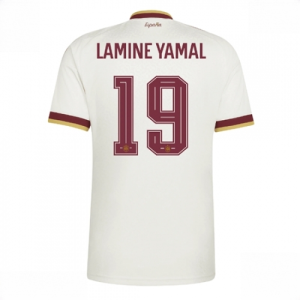 Spain World Cup 2026 Jerseys Lamine Yamal #19 Men Away Stadium Shirt White