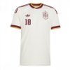 Spain World Cup 2026 Away Jerseys Martin Zubimendi #18 Men's Short Sleeve