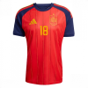 Spain World Cup 2026 Home Stadium Shirt Martin Zubimendi #18 Men Short Sleeve