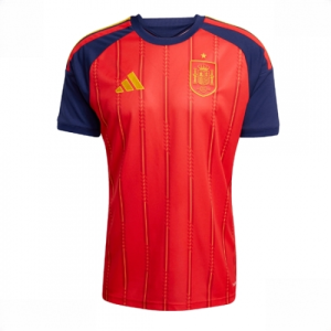 Buy Spain World Cup 2026 Jerseys Home Men Stadium Shirt Short Sleeve