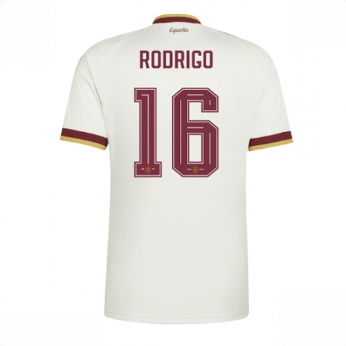 Men's Spain World Cup 2026 Away Kits Rodri Hernandez #16 White uk cheap