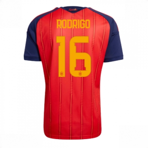 Buy Men's Spain World Cup 2026 Home Stadium Shirt Rodri Hernandez #16