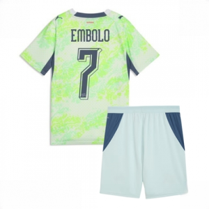 Switzerland Breel Embolo #7 Cheap Away Stadium Kit for Kids World Cup 2026 Sale (+ pants)