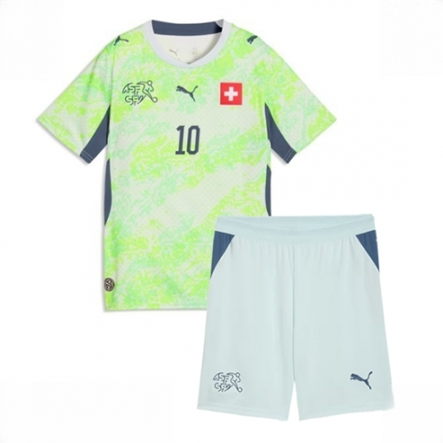 Switzerland Granit Xhaka #10 Cheap Away Stadium Kit for Kids World Cup 2026 Sale (+ pants) - Image 2