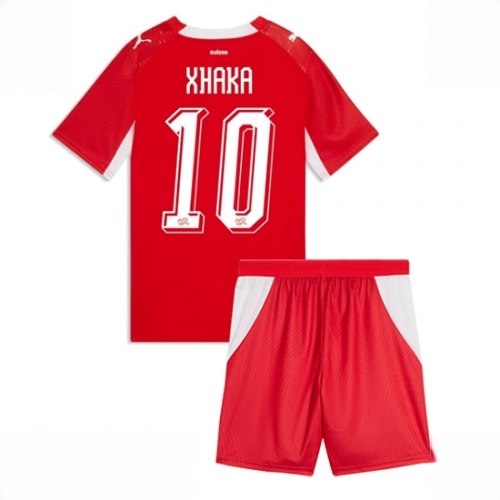 Switzerland Granit Xhaka #10 Cheap Home Stadium Kit for Kids World Cup 2026 Sale (+ pants)