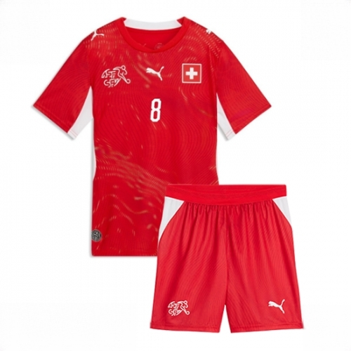 Switzerland Remo Freuler #8 Cheap Home Stadium Kit for Kids World Cup 2026 Sale (+ pants) - Image 2