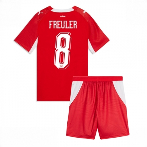 Switzerland Remo Freuler #8 Cheap Home Stadium Kit for Kids World Cup 2026 Sale (+ pants)