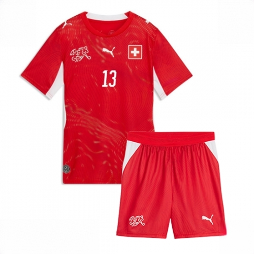 Switzerland Ricardo Rodriguez #13 Cheap Home Stadium Kit for Kids World Cup 2026 Sale (+ pants) - Image 2