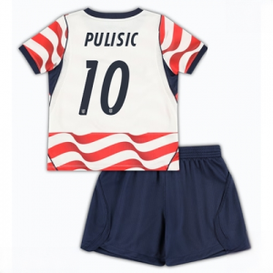 United States Christian Pulisic #10 Cheap Home Stadium Kit for Kids World Cup 2026 Sale (+ pants)