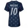United States Christian Pulisic #10 Soccer Jerseys Away Stadium Shirt for Women World Cup 2026 Short Sleeve