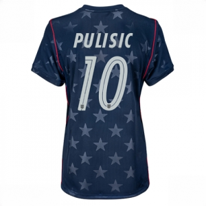 United States Christian Pulisic #10 Soccer Jerseys Away Stadium Shirt for Women World Cup 2026 Short Sleeve