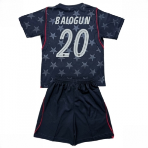 United States Folarin Balogun #20 Cheap Away Stadium Kit for Kids World Cup 2026 Sale (+ pants)