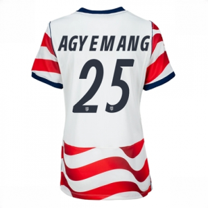 United States Patrick Agyemang #25 Soccer Jerseys Home Stadium Shirt for Women World Cup 2026 Short Sleeve