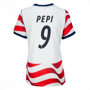 United States Ricardo Pepi #9 Soccer Jerseys Home Stadium Shirt for Women World Cup 2026 Short Sleeve
