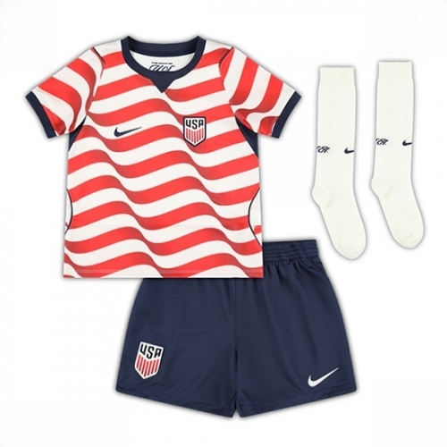 United States Timothy Weah #21 Cheap Home Stadium Kit for Kids World Cup 2026 Sale (+ pants) - Image 2