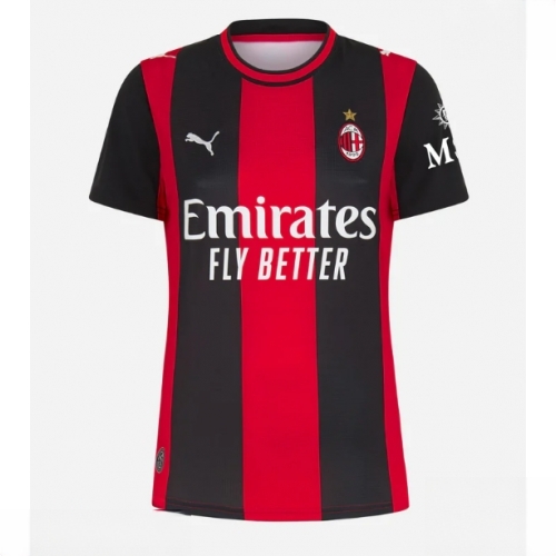 Buy Women AC Milan Cheap Home Stadium Shirt 2026-27 black and red For Sale Women AC Milan Cheap Home Stadium Shirt 2026-27 black and red