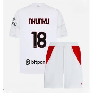 For Sale  AC Milan Christopher Nkunku #18 Cheap Away Stadium Kit for Kids 2026-27 Football shirts sale
