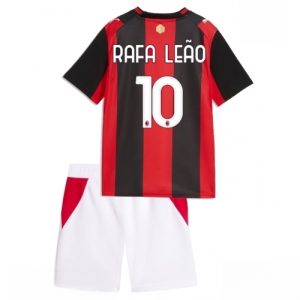 For Sale  AC Milan Rafael Leao #10 Cheap Home Stadium Kit for Kids 2026-27 Football shirts sale