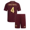 AS Roma Bryan Cristante #4 Home Stadium Kit for Kids 2024-25