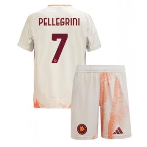 AS Roma Lorenzo Pellegrini #7 Away Stadium Kit for Kids 2024-25