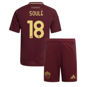 AS Roma Matias Soule #18 Home Stadium Kit for Kids 2024-25