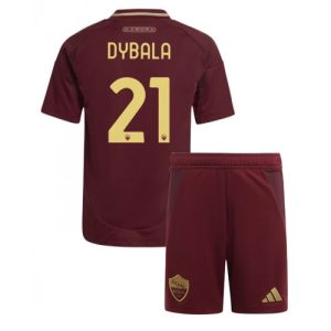 AS Roma Paulo Dybala #21 Home Stadium Kit for Kids 2024-25