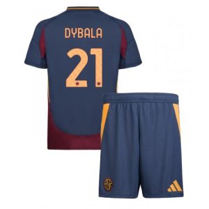 AS Roma Paulo Dybala #21 Third Stadium Kit for Kids 2024-25