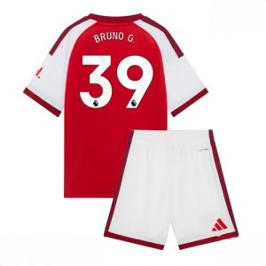 Buy Cheap Arsenal Bruno Guimaraes #39 Home Stadium Kit for Kids 2026-27 football kit set For Sale Cheap Arsenal Bruno Guimaraes #39 Home Stadium Kit for Kids 2026-27 football kit set