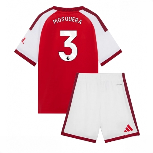 Buy Cheap Arsenal Cristhian Mosquera #3 Home Stadium Kit for Kids 2026-27 football kit set For Sale Cheap Arsenal Cristhian Mosquera #3 Home Stadium Kit for Kids 2026-27 football kit set