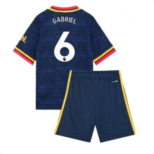 Buy Cheap Arsenal Gabriel Magalhaes #6 Away Stadium Kit for Kids 2026-27 football kit set For Sale Cheap Arsenal Gabriel Magalhaes #6 Away Stadium Kit for Kids 2026-27 football kit set