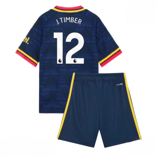 Buy Cheap Arsenal Jurrien Timber #12 Away Stadium Kit for Kids 2026-27 football kit set For Sale Cheap Arsenal Jurrien Timber #12 Away Stadium Kit for Kids 2026-27 football kit set