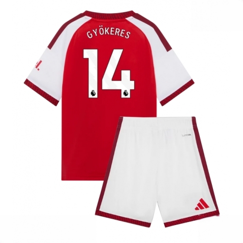 Buy Cheap Arsenal Viktor Gyokeres #14 Home Stadium Kit for Kids 2026-27 football kit set For Sale Cheap Arsenal Viktor Gyokeres #14 Home Stadium Kit for Kids 2026-27 football kit set