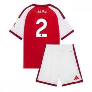 Buy Cheap Arsenal William Saliba #2 Home Stadium Kit for Kids 2026-27 football kit set For Sale Cheap Arsenal William Saliba #2 Home Stadium Kit for Kids 2026-27 football kit set