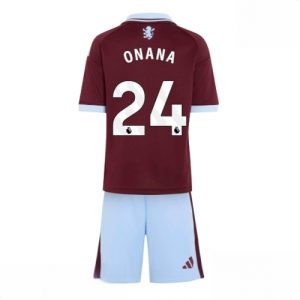 Buy Aston Villa Amadou Onana #24 Cheap Home Stadium Kit for Kids 2026-27 On Sale For Sale Aston Villa Amadou Onana #24 Cheap Home Stadium Kit for Kids 2026-27 On Sale