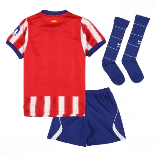 Buy Atletico Madrid Cheap Home Stadium Kit for Kids 2026-27 Jersey Shorts Set 2 For Sale Atletico Madrid Cheap Home Stadium Kit for Kids 2026-27 Jersey Shorts Set 2