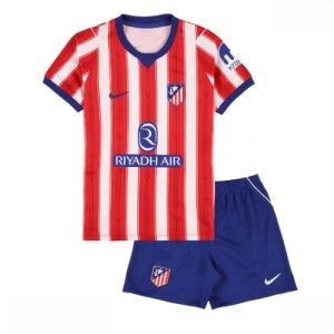 Buy Atletico Madrid Cheap Home Stadium Kit for Kids 2026-27 Jersey Shorts Set For Sale Atletico Madrid Cheap Home Stadium Kit for Kids 2026-27 Jersey Shorts Set