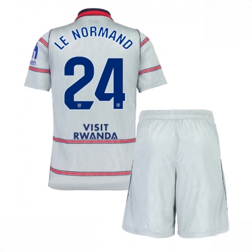 Buy Atletico Madrid Robin Le Normand #24 Cheap Third Stadium Kit Kids football kit set 2026-27 For Sale Atletico Madrid Robin Le Normand #24 Cheap Third Stadium Kit Kids football kit set 2026-27