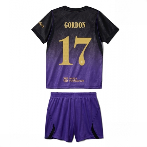 Buy Barcelona Anthony Gordon #17 Cheap Away Stadium Kit for Kids 2026-27 Jersey Set with Shorts For Sale Barcelona Anthony Gordon #17 Cheap Away Stadium Kit for Kids 2026-27 Jersey Set with Shorts