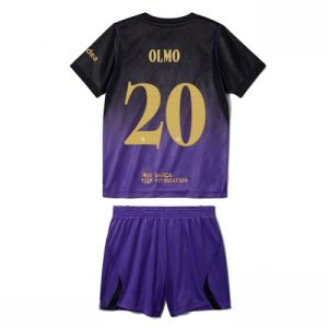Buy Barcelona Dani Olmo #20 Cheap Away Stadium Kit for Kids 2026-27 Jersey Set with Shorts For Sale Barcelona Dani Olmo #20 Cheap Away Stadium Kit for Kids 2026-27 Jersey Set with Shorts
