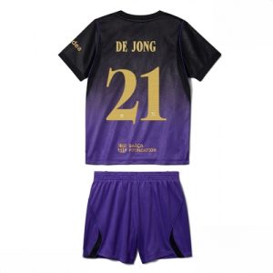 Buy Barcelona Frenkie de Jong #21 Cheap Away Stadium Kit for Kids 2026-27 Jersey Set with Shorts For Sale Barcelona Frenkie de Jong #21 Cheap Away Stadium Kit for Kids 2026-27 Jersey Set with Shorts