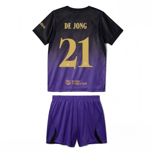 Buy Barcelona Frenkie de Jong #21 Cheap Away Stadium Kit for Kids 2026-27 Jersey Set with Shorts For Sale Barcelona Frenkie de Jong #21 Cheap Away Stadium Kit for Kids 2026-27 Jersey Set with Shorts
