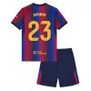 Buy Barcelona Jules Kounde #23 Cheap Home Stadium Kit for Kids 2026-27 Jersey Set with Shorts 3 For Sale Barcelona Jules Kounde #23 Cheap Home Stadium Kit for Kids 2026-27 Jersey Set with Shorts 3